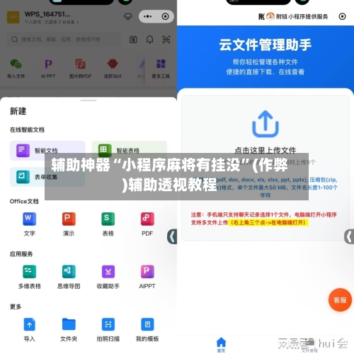 辅助神器“小程序麻将有挂没”(作弊)辅助透视教程-第2张图片
