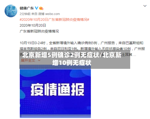 北京新增5例确诊2例无症状/北京新增10例无症状-第2张图片