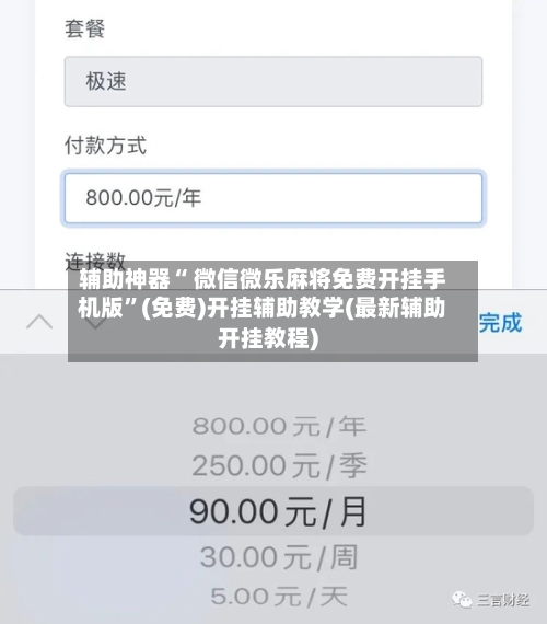 辅助神器“ 微信微乐麻将免费开挂手机版	”(免费)开挂辅助教学(最新辅助开挂教程)-第3张图片