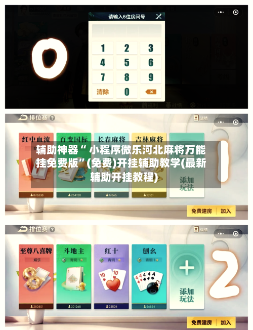辅助神器“ 小程序微乐河北麻将万能挂免费版”(免费)开挂辅助教学(最新辅助开挂教程)-第3张图片