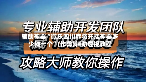 辅助神器“微乐四川麻将开挂神器多少钱一个”(作弊)辅助透视教程