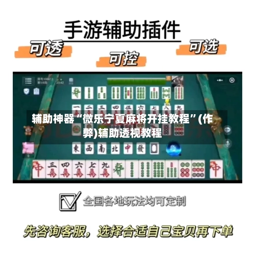 辅助神器“微乐宁夏麻将开挂教程”(作弊)辅助透视教程