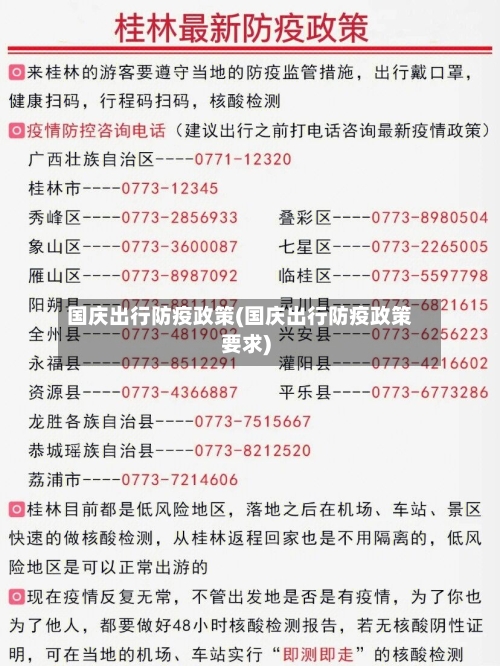 国庆出行防疫政策(国庆出行防疫政策要求)-第2张图片