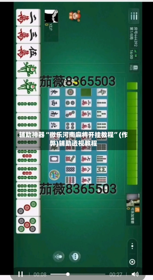 辅助神器“微乐河南麻将开挂教程”(作弊)辅助透视教程-第3张图片