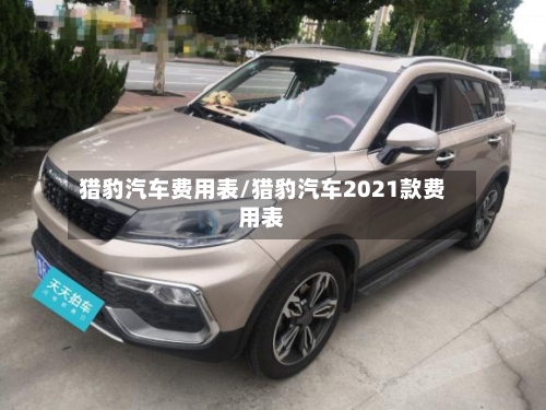 猎豹汽车费用表/猎豹汽车2021款费用表