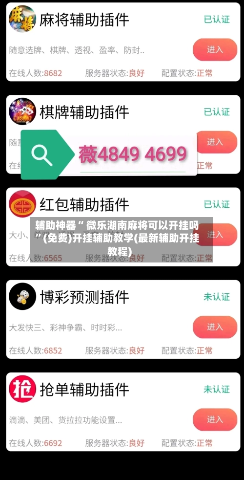 辅助神器“ 微乐湖南麻将可以开挂吗”(免费)开挂辅助教学(最新辅助开挂教程)-第2张图片