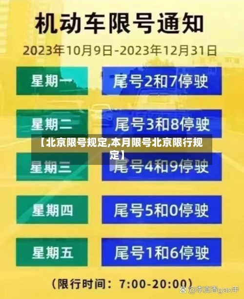 【北京限号规定,本月限号北京限行规定】-第3张图片