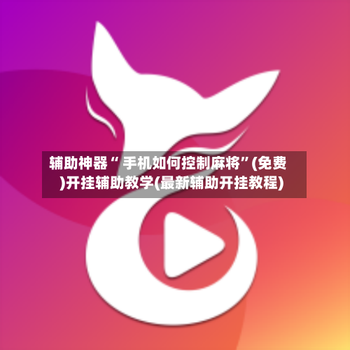 辅助神器“ 手机如何控制麻将”(免费)开挂辅助教学(最新辅助开挂教程)-第3张图片