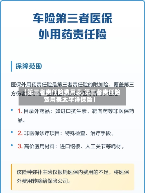 【第三者责任险费用表,第三者责任险费用表太平洋保险】