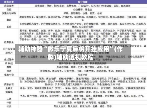 辅助神器“微乐宁夏麻将开挂应用”(作弊)辅助透视教程-第2张图片