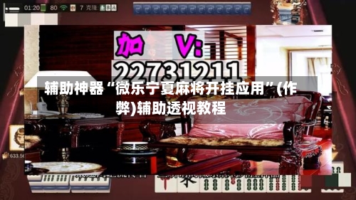 辅助神器“微乐宁夏麻将开挂应用	”(作弊)辅助透视教程-第3张图片