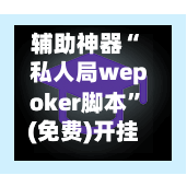 辅助神器“ 私人局wepoker脚本”(免费)开挂辅助教学(最新辅助开挂教程)