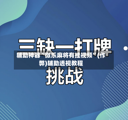 辅助神器“微乐麻将有挂视频”(作弊)辅助透视教程-第3张图片