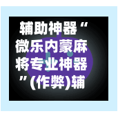 辅助神器“微乐内蒙麻将专业神器	”(作弊)辅助透视教程-第3张图片