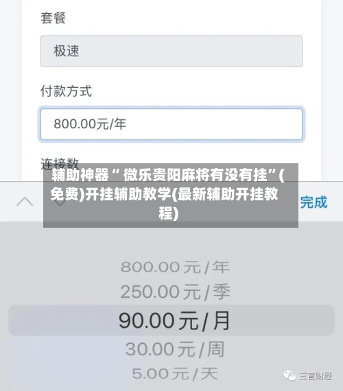 辅助神器“ 微乐贵阳麻将有没有挂”(免费)开挂辅助教学(最新辅助开挂教程)