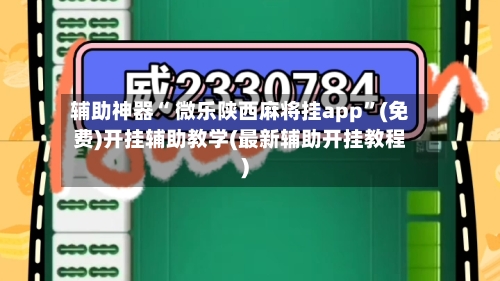 辅助神器“ 微乐陕西麻将挂app”(免费)开挂辅助教学(最新辅助开挂教程)-第2张图片