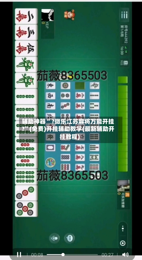 辅助神器“ ?微乐江苏麻将万能开挂?”(免费)开挂辅助教学(最新辅助开挂教程)-第2张图片
