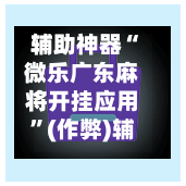 辅助神器“微乐广东麻将开挂应用”(作弊)辅助透视教程-第2张图片