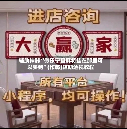 辅助神器“微乐宁夏麻将挂在那里可以买到”(作弊)辅助透视教程-第3张图片