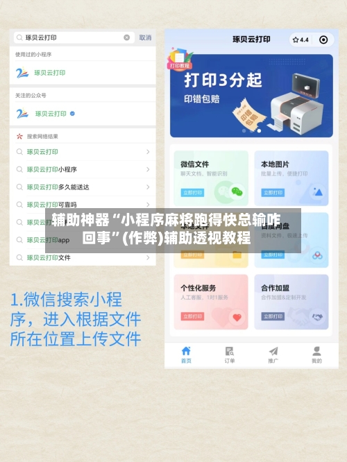 辅助神器“小程序麻将跑得快总输咋回事”(作弊)辅助透视教程-第2张图片