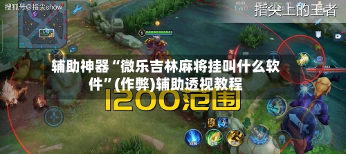 辅助神器“微乐吉林麻将挂叫什么软件”(作弊)辅助透视教程-第2张图片