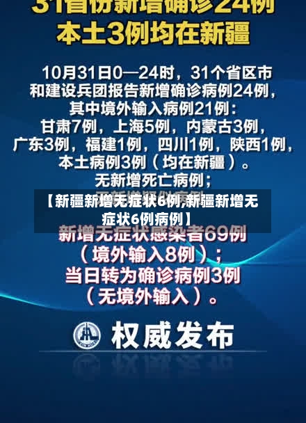 【新疆新增无症状6例,新疆新增无症状6例病例】-第3张图片