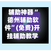 辅助神器“ 德州辅助软件”(免费)开挂辅助教学(最新辅助开挂教程)-第2张图片