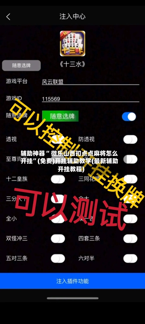 辅助神器“ 微乐山西扣点点麻将怎么开挂”(免费)开挂辅助教学(最新辅助开挂教程)