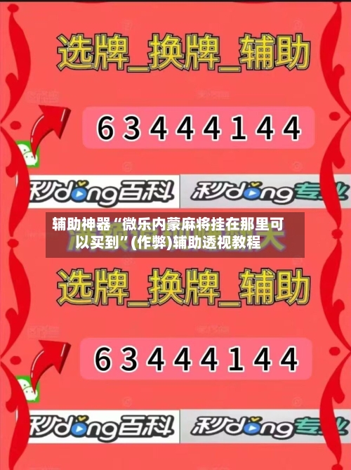 辅助神器“微乐内蒙麻将挂在那里可以买到”(作弊)辅助透视教程-第2张图片