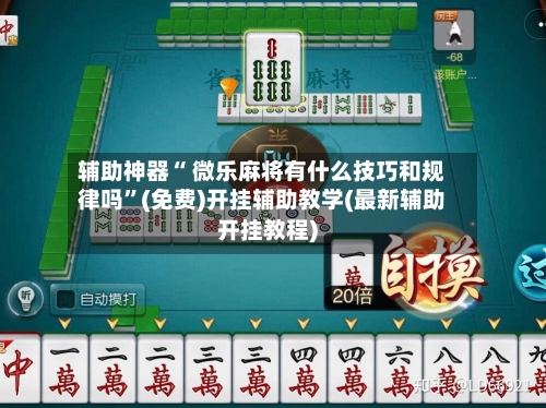 辅助神器“ 微乐麻将有什么技巧和规律吗”(免费)开挂辅助教学(最新辅助开挂教程)