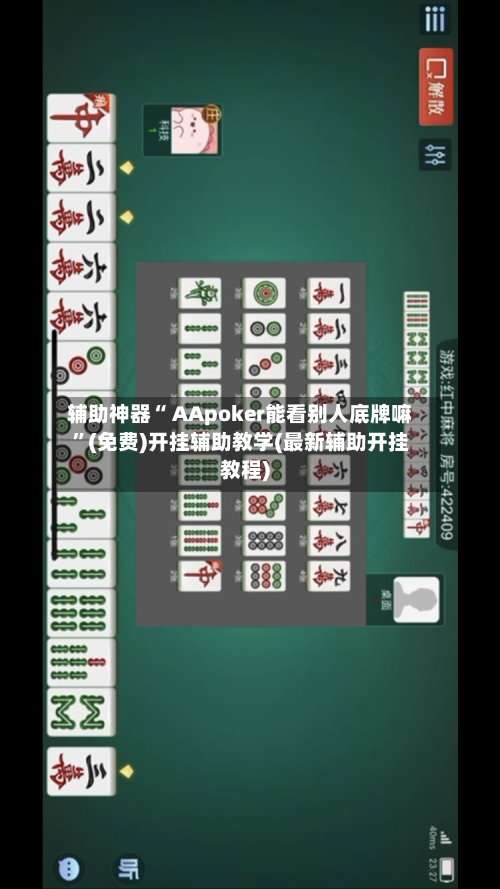 辅助神器“ AApoker能看别人底牌嘛”(免费)开挂辅助教学(最新辅助开挂教程)