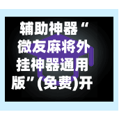 辅助神器“ 微友麻将外挂神器通用版	”(免费)开挂辅助教学(最新辅助开挂教程)-第3张图片