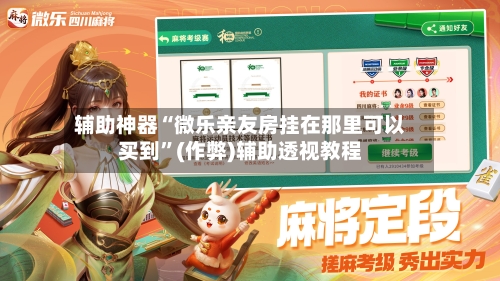 辅助神器“微乐亲友房挂在那里可以买到”(作弊)辅助透视教程