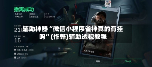 辅助神器“微信小程序雀神真的有挂吗”(作弊)辅助透视教程-第2张图片