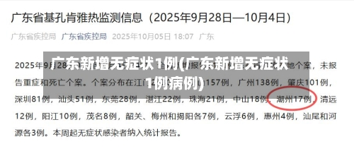 广东新增无症状1例(广东新增无症状1例病例)