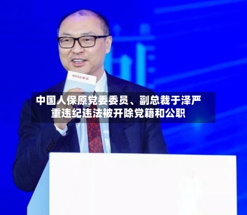 中国人保原党委委员、副总裁于泽严重违纪违法被开除党籍和公职